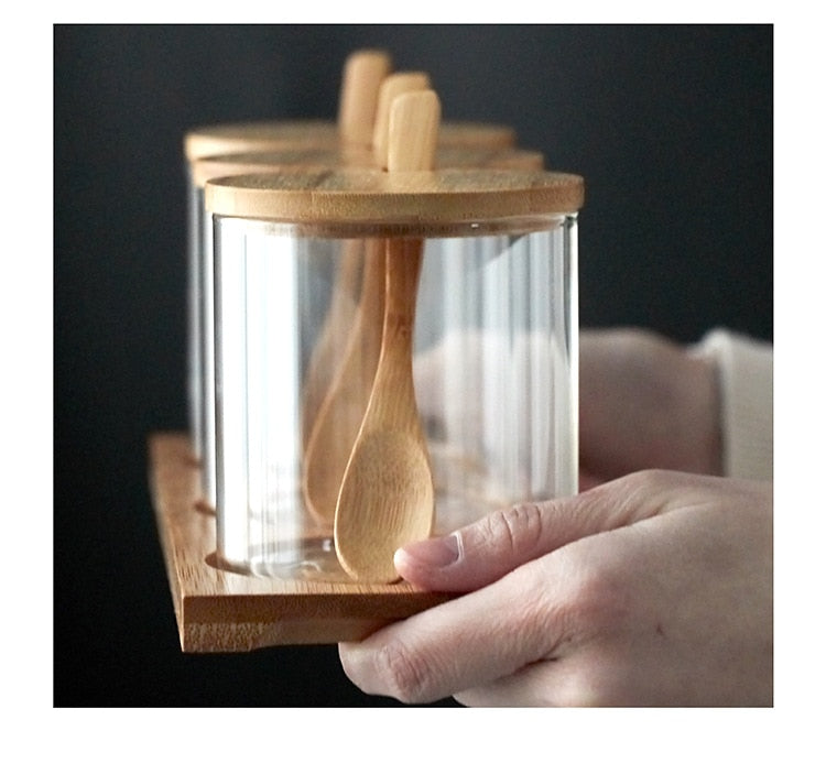 Seasoning Trio with Spoon and Tray
