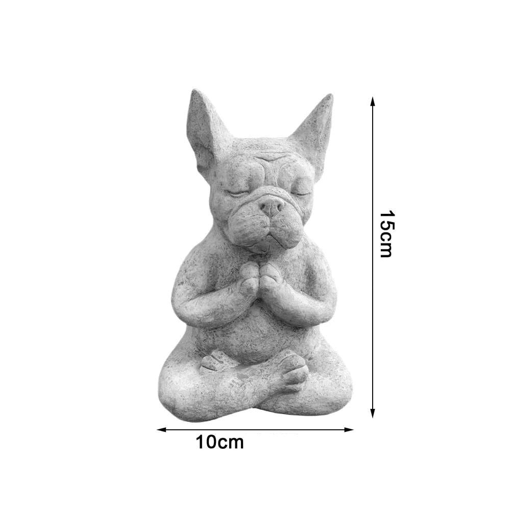Meditating Bulldog Figurine