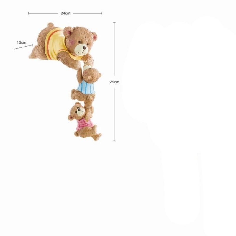 3-Piece Bear Family Figurines