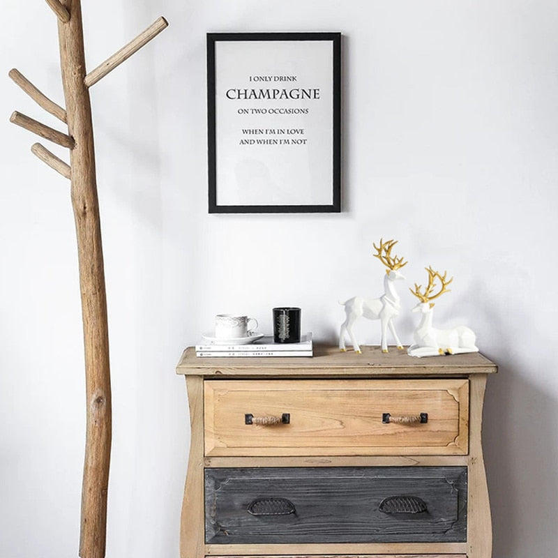 2-Piece Reindeer Sculptures