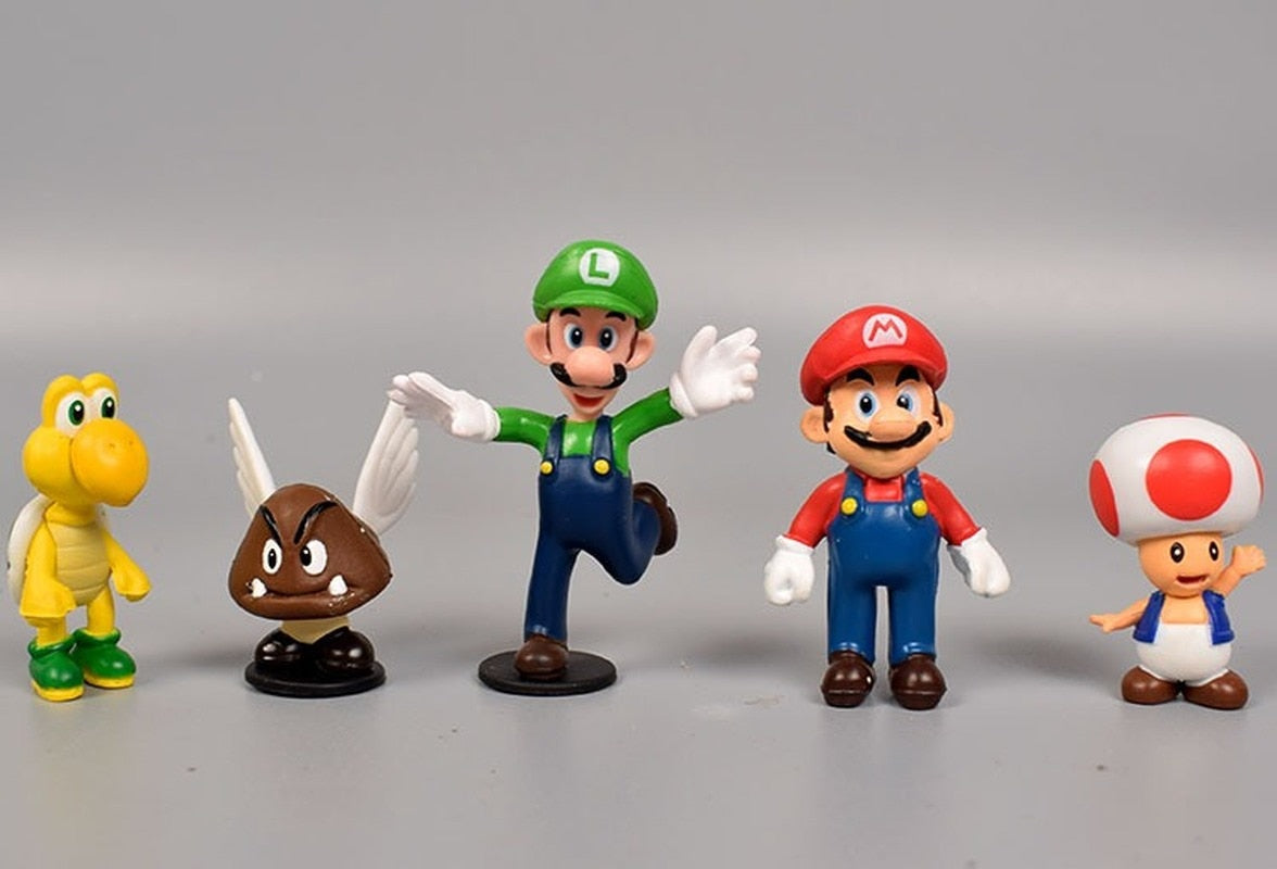 18-Piece Mario Figurine Kit