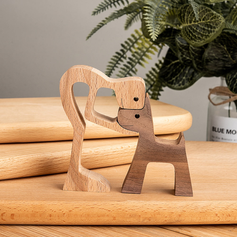 2-Piece Loving Pet Sculptures