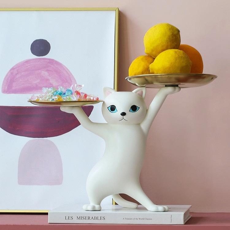 Balancing Cat Figurines