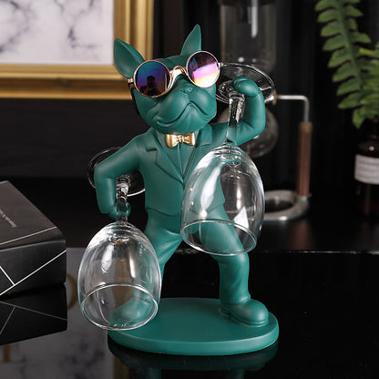Bulldog Butler Wine Glass Holder
