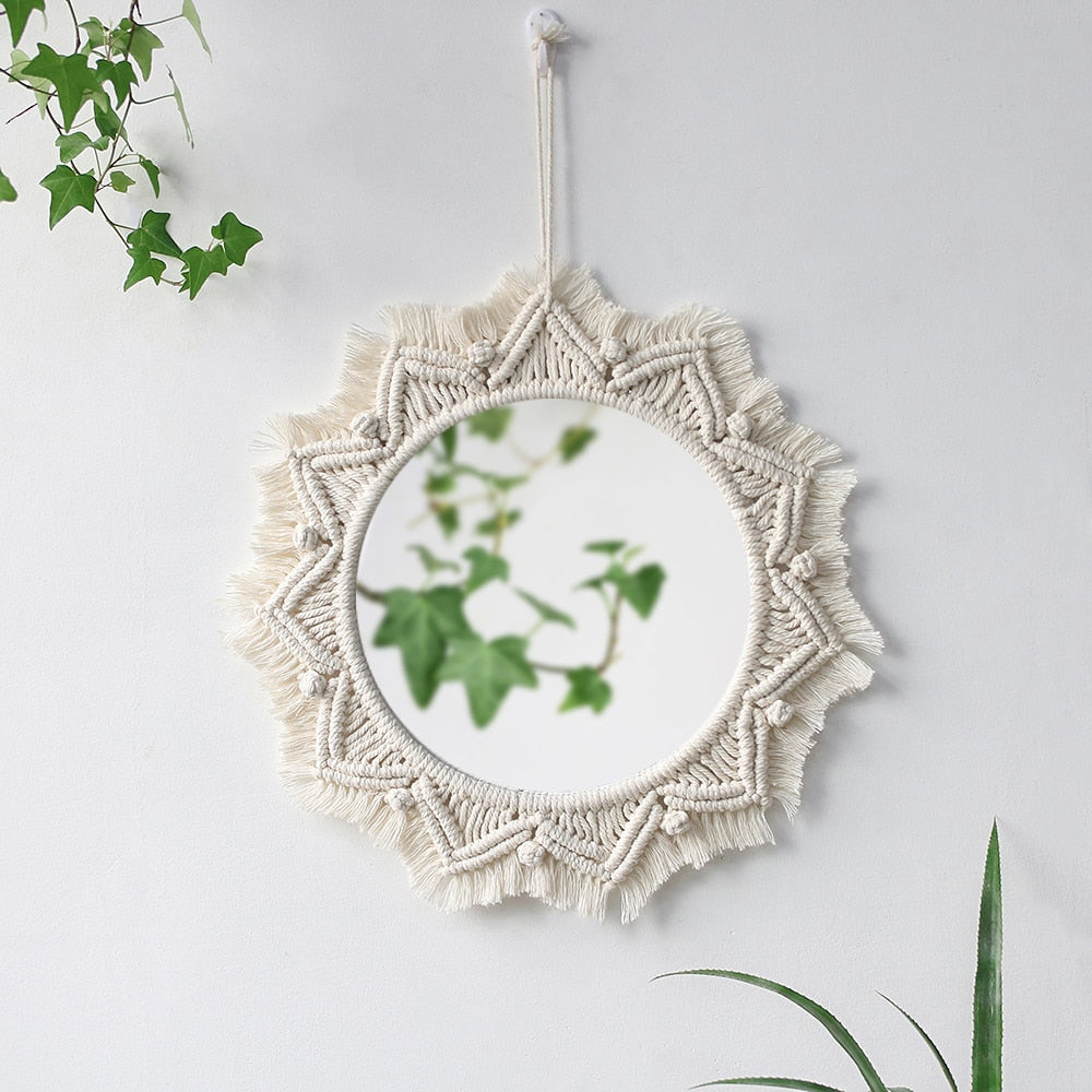 Macramé Mirror Boho Decor