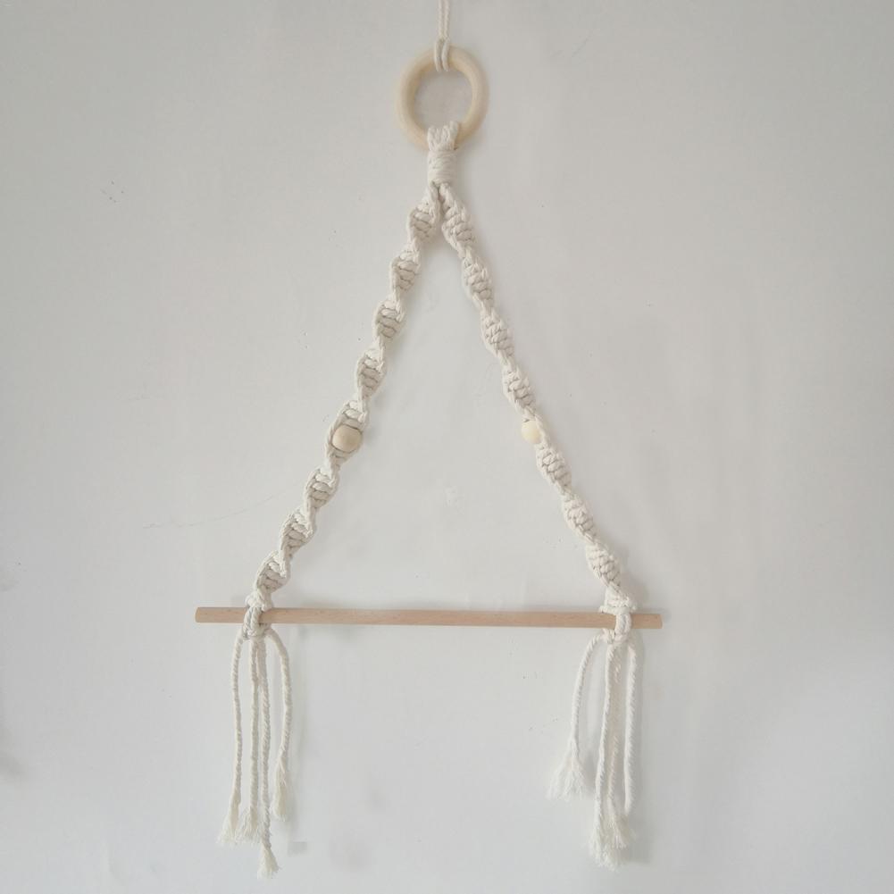 Macramé wastebasket