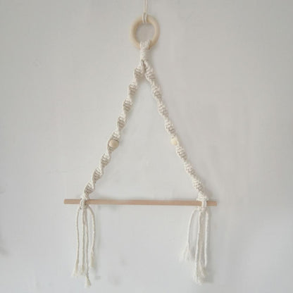 Macramé wastebasket