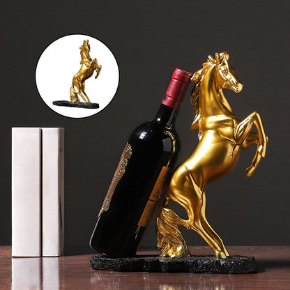 Imposing Horse Wine Rack