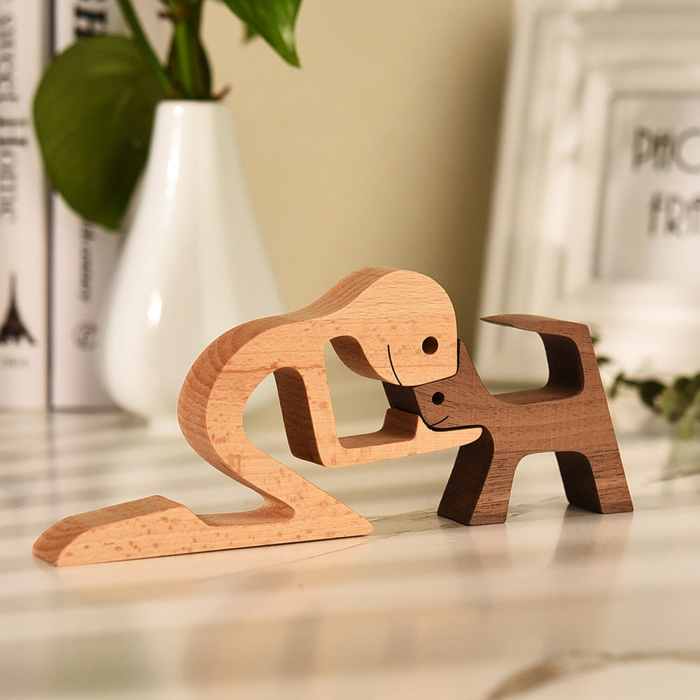 2-Piece Loving Pet Sculptures