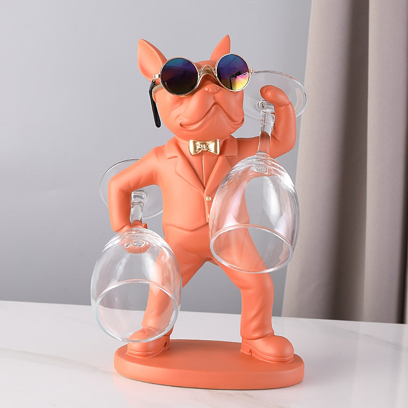 Bulldog Butler Wine Glass Holder