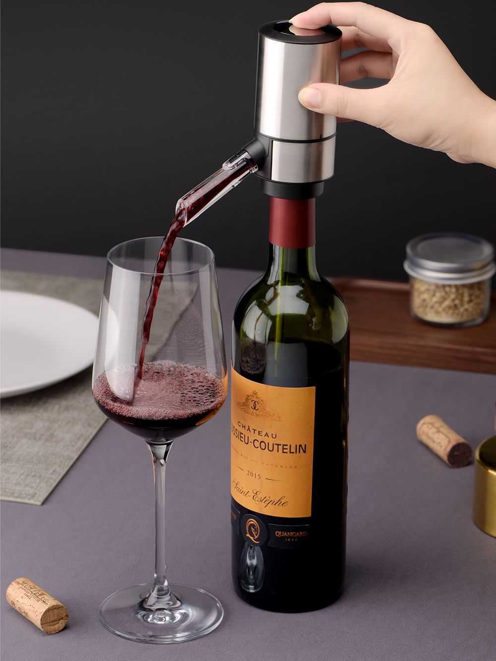 3-in-1 Electric Wine Dispenser: Aerator, Decanter, and Dispenser