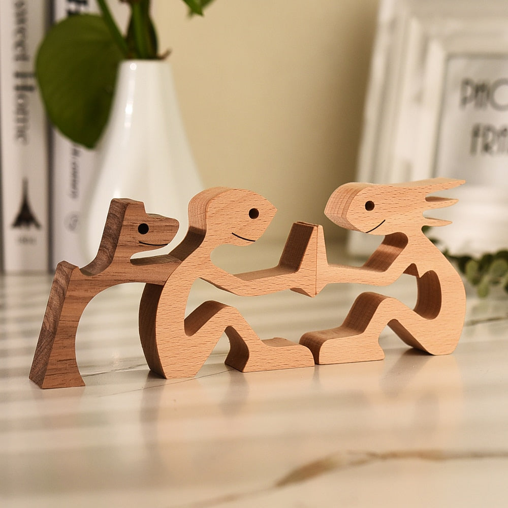 2-Piece Loving Pet Sculptures