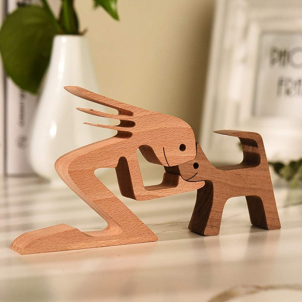 2-Piece Loving Pet Sculptures