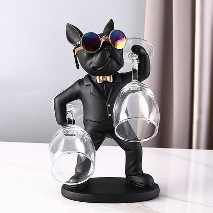 Bulldog Butler Wine Glass Holder
