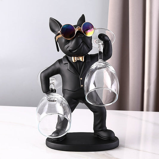 Bulldog Butler Wine Glass Holder