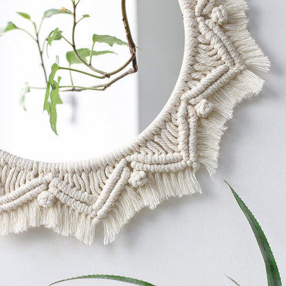 Macramé Mirror Boho Decor