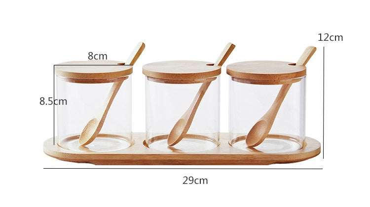 Seasoning Trio with Spoon and Tray