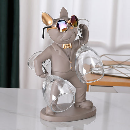 Bulldog Butler Wine Glass Holder