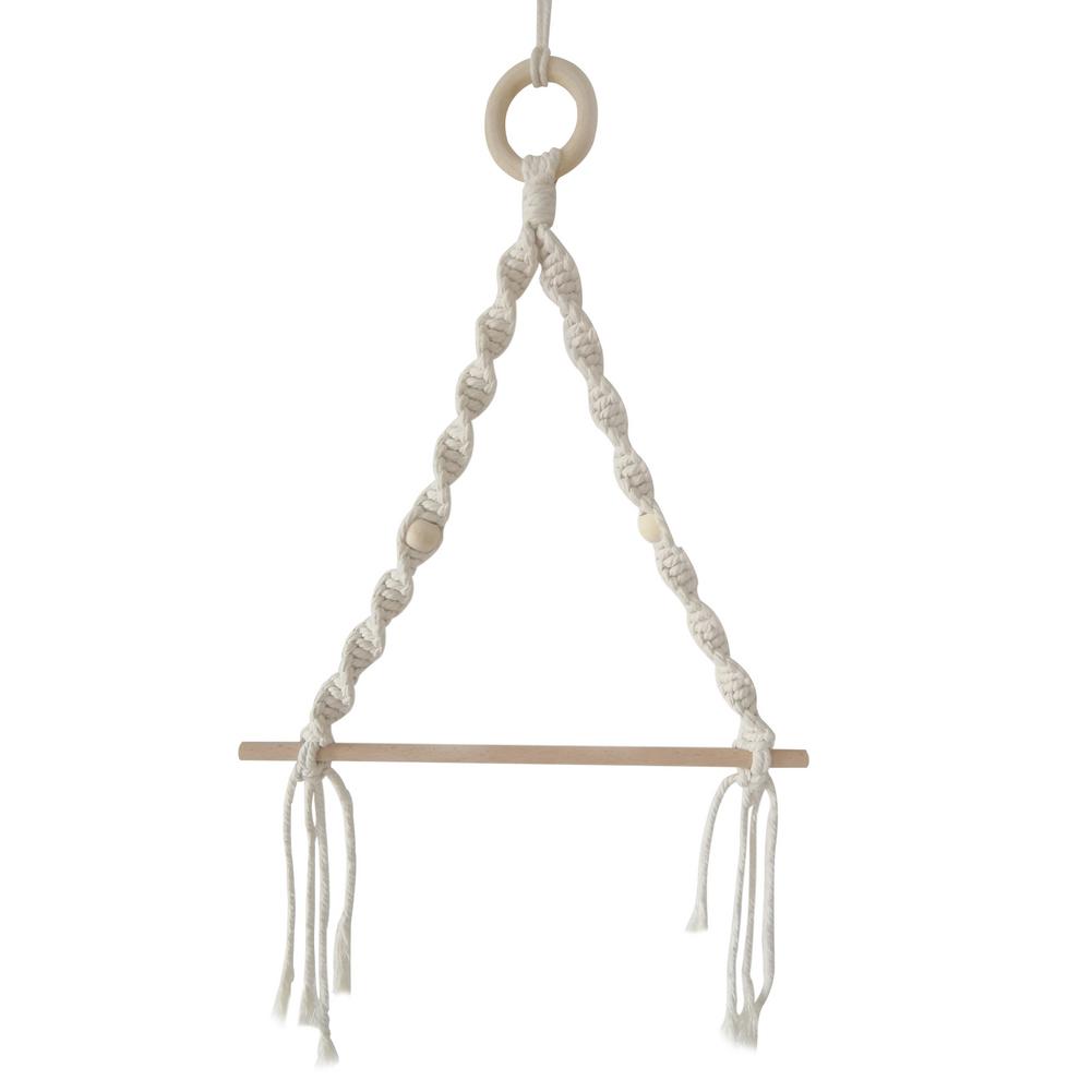 Macramé wastebasket