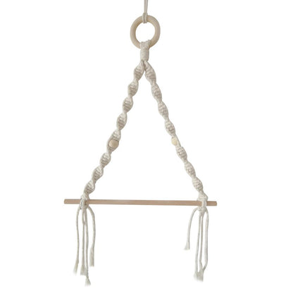 Macramé wastebasket