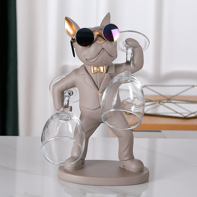 Bulldog Butler Wine Glass Holder