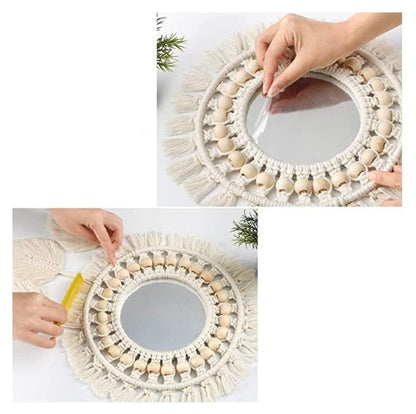 Macramé Mirror Boho Decor