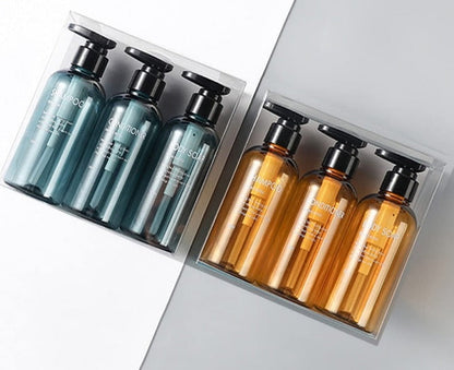 Trio of Contemporary Bathroom Dispensers