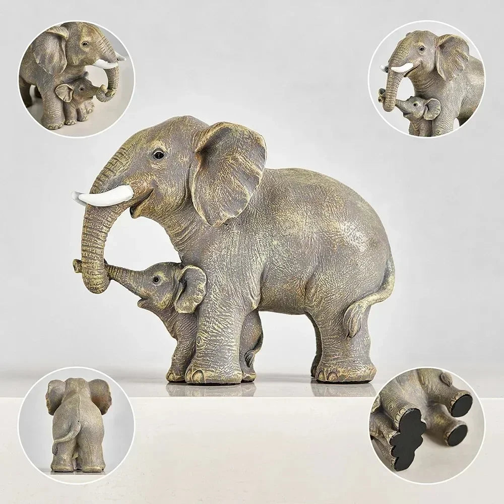 Loving Elephants Figurine