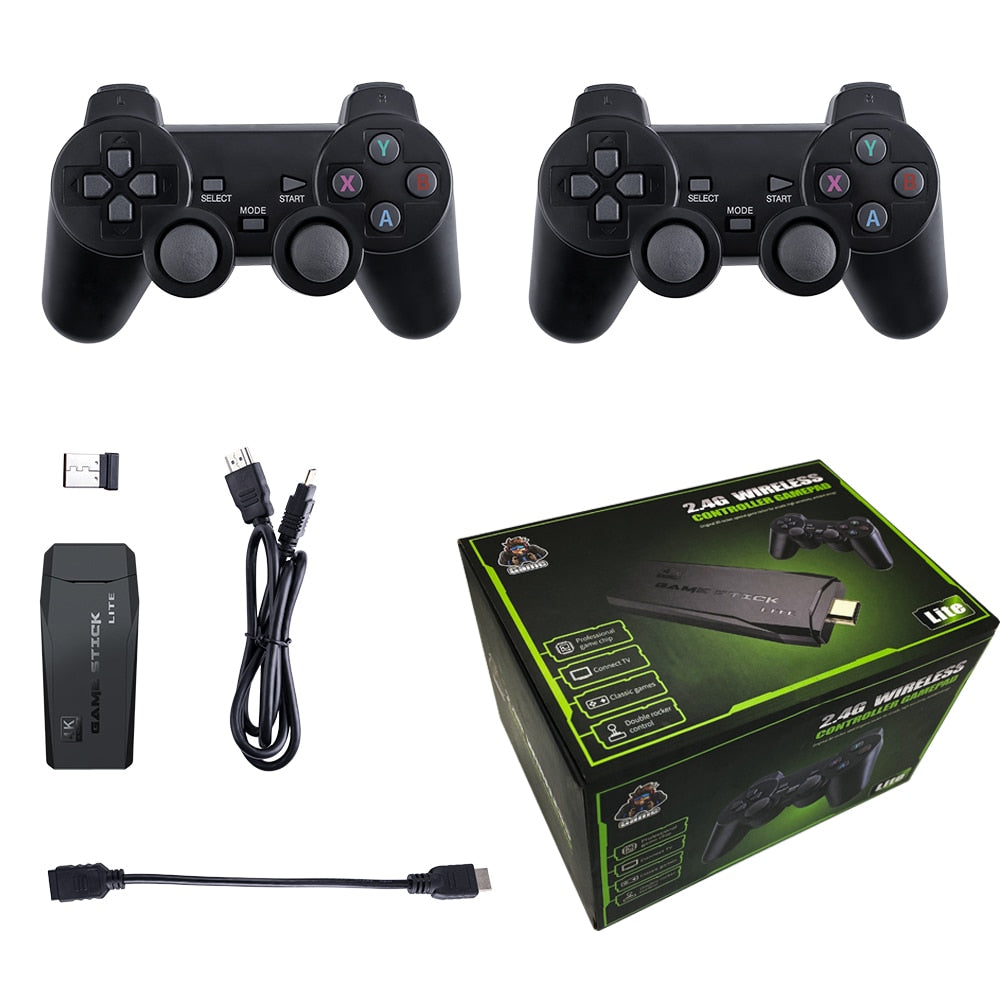 Retro Video Game with 10,000 4K Games + 2 Free Controllers