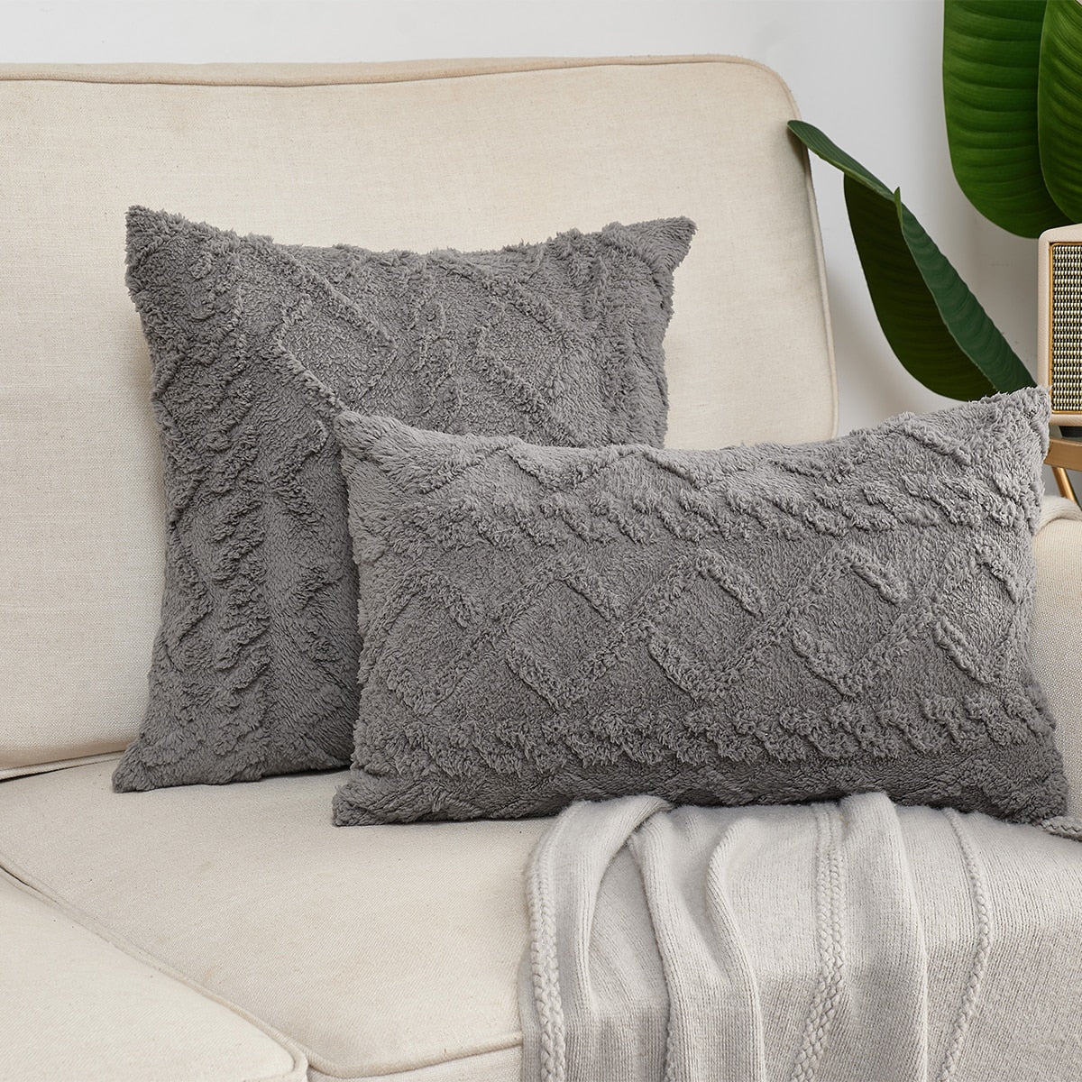 Plush Pillow Cover