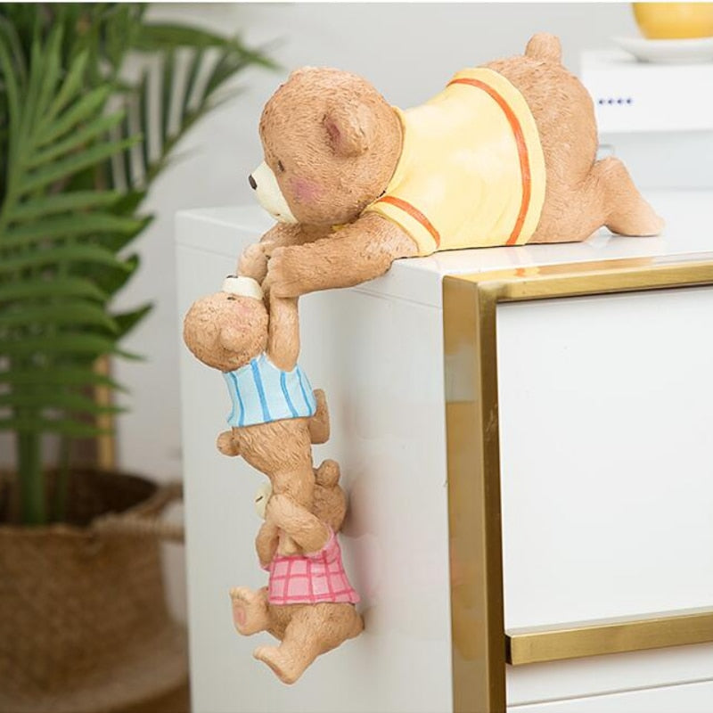 3-Piece Bear Family Figurines