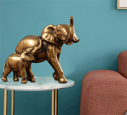 2-Piece Loving Elephant Figurines