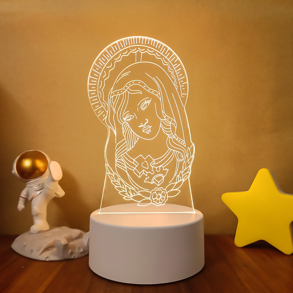 3D Religious Figures Lamp