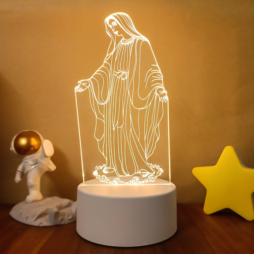 3D Religious Figures Lamp
