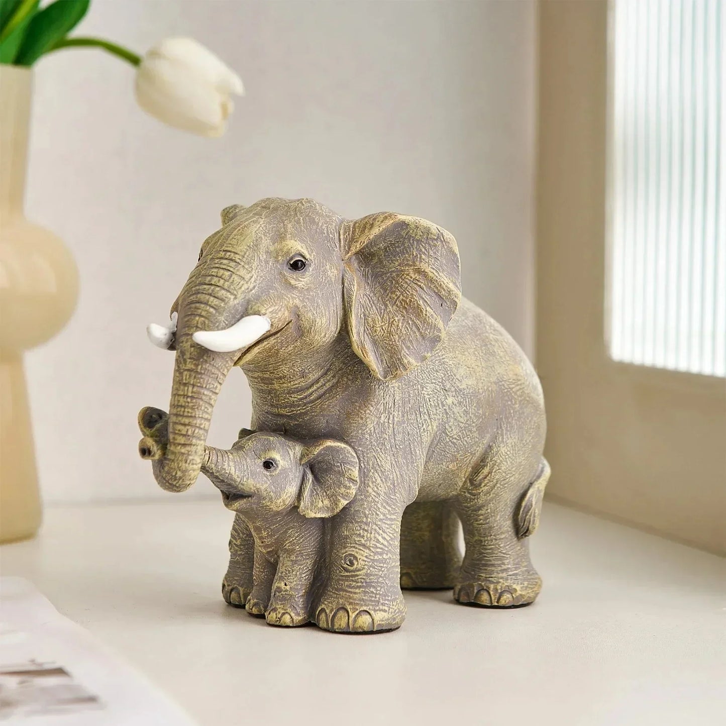 Loving Elephants Figurine
