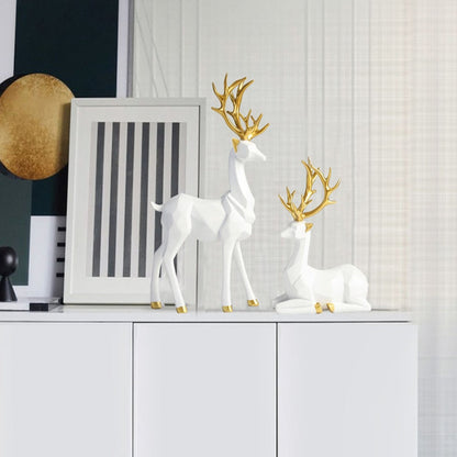 2-Piece Reindeer Sculptures