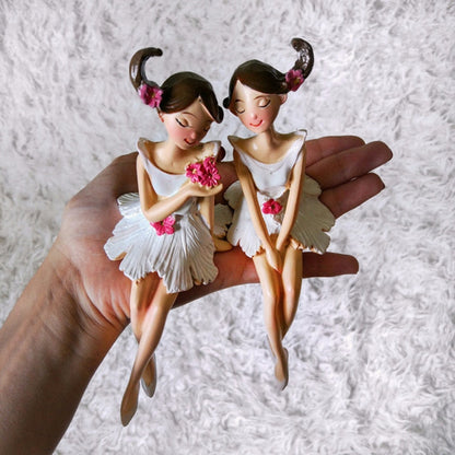 2-Piece Beautiful Girl Figurines