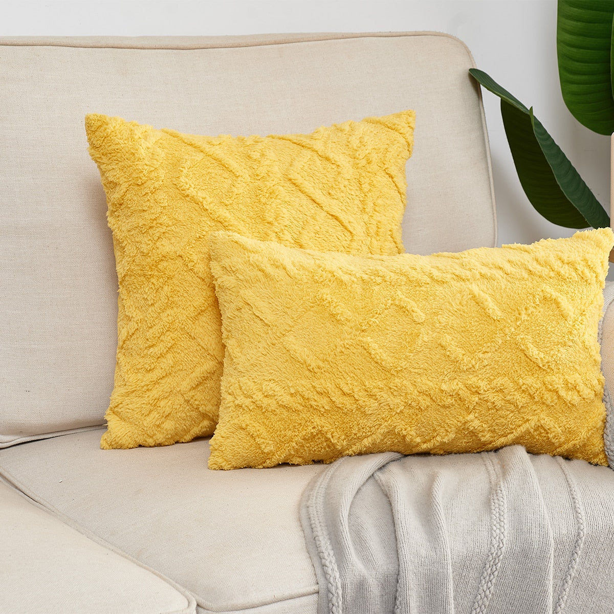 Plush Pillow Cover