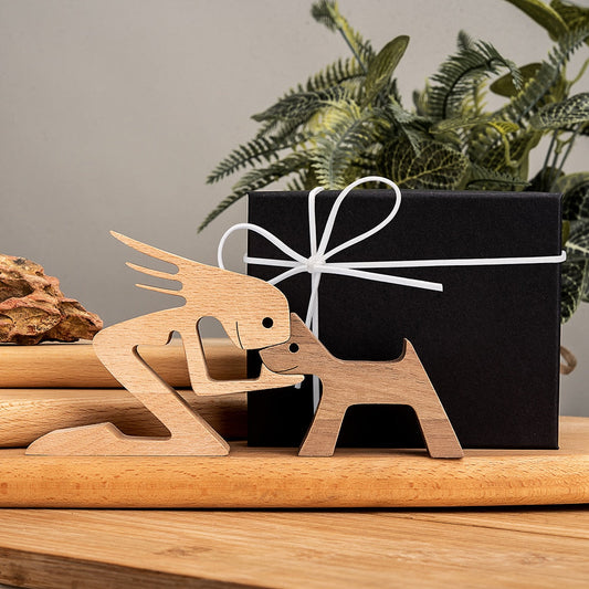 2-Piece Loving Pet Sculptures
