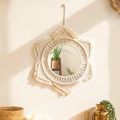 Macramé Mirror Boho Decor