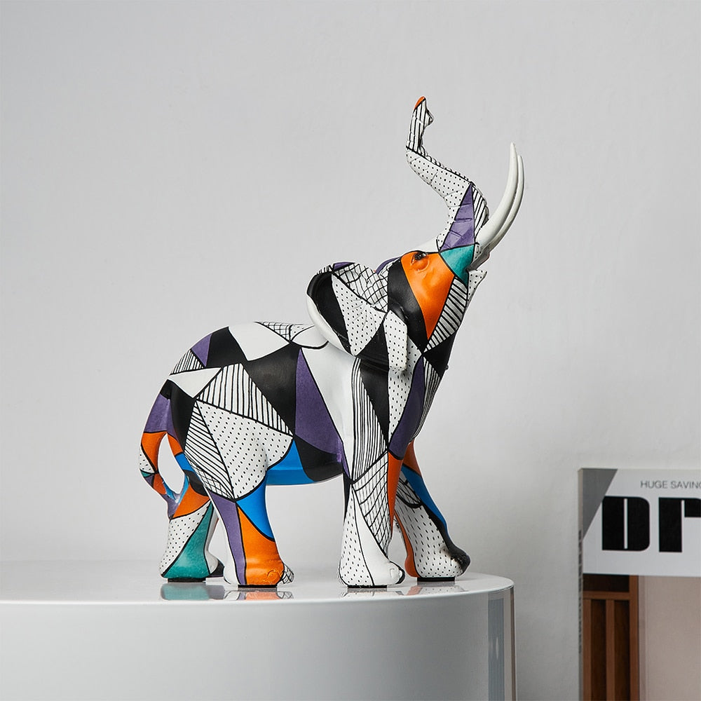 Abstract Elephant Figurines