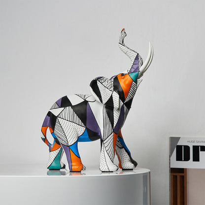Abstract Elephant Figurines