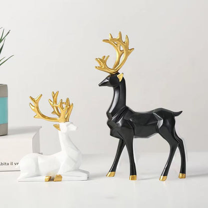 2-Piece Reindeer Sculptures