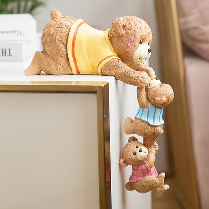 3-Piece Bear Family Figurines