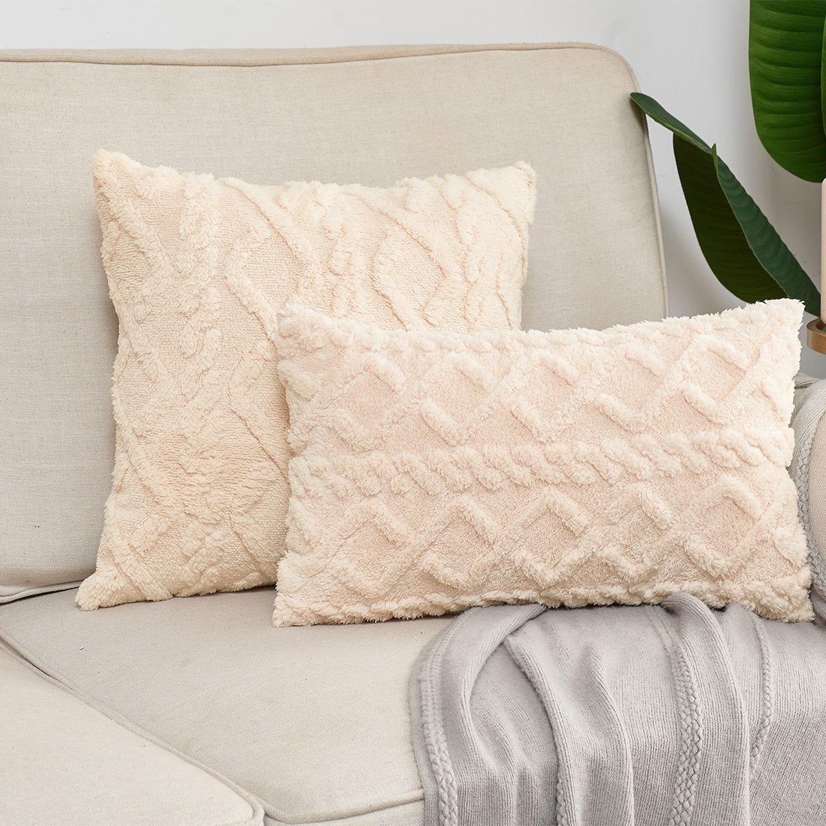 Plush Pillow Cover