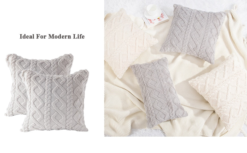 Plush Pillow Cover