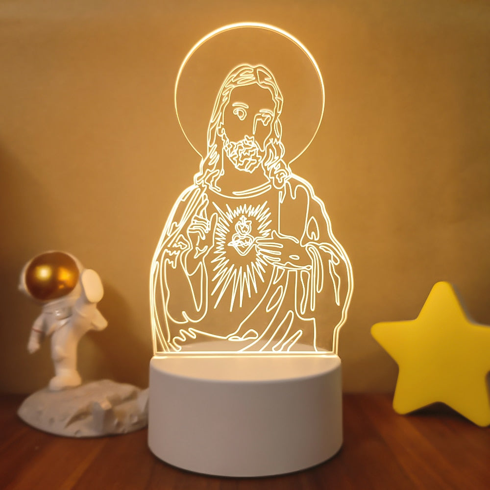3D Religious Figures Lamp