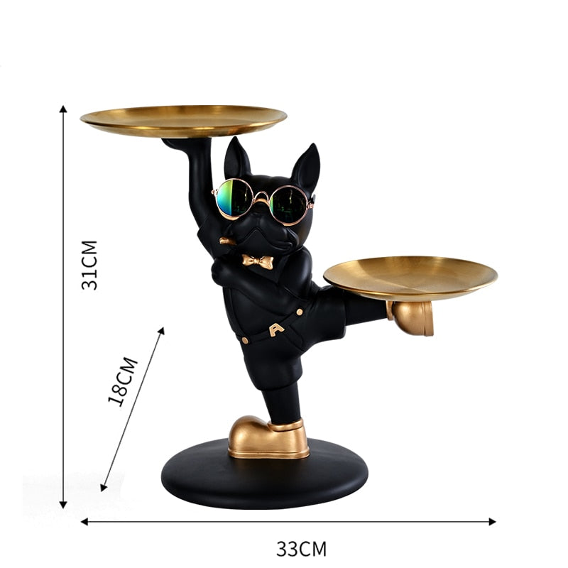 Bulldog Butler KungFu Double Tray