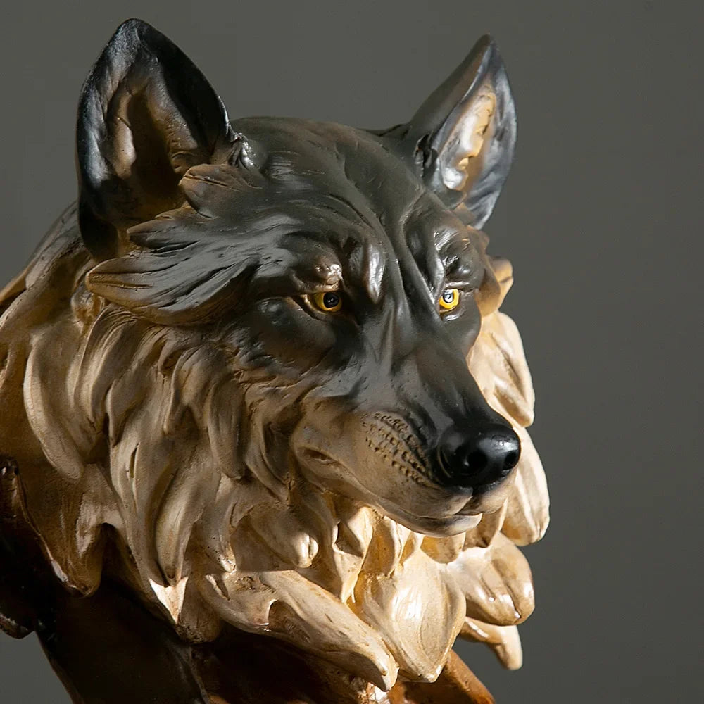 Wild Animal Head Figurines