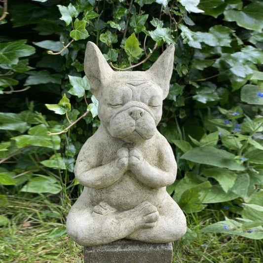 Meditating Bulldog Figurine